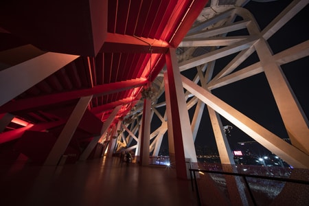 旅行-建筑-建筑-钢架-鸟巢 图片素材