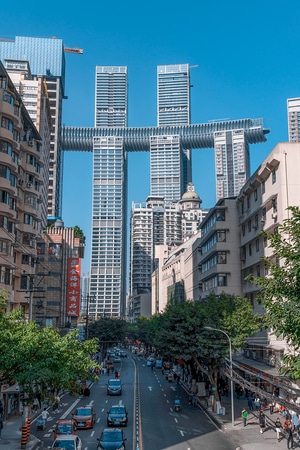 重庆印象-旅行-风光-朝天门-来福士 图片素材