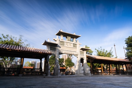 建筑-风光-长曝光-古建筑-牌坊 图片素材