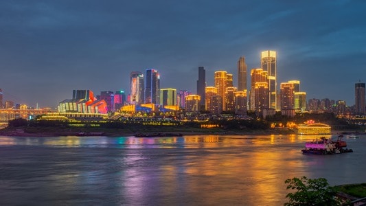 勒是雾都-城市-重庆-夜景-灯光 图片素材