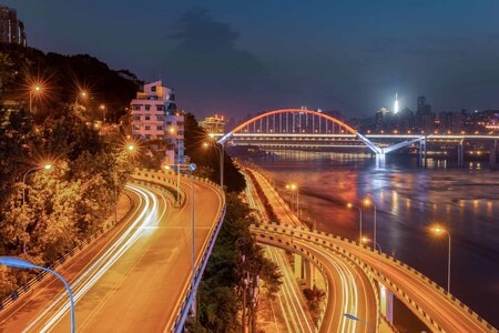 风光-旅游目的地-夜景-重庆-城市 图片素材