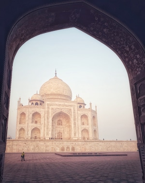 建筑-旅行-印度-泰姬陵-手机摄影 图片素材