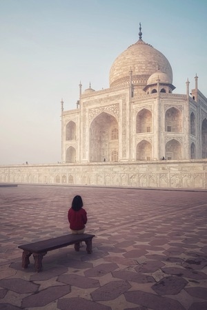 印度-建筑-泰姬陵-手机摄影-清真寺 图片素材