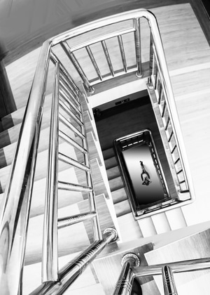 黑白-建筑小品-线条-几何学-楼梯 图片素材