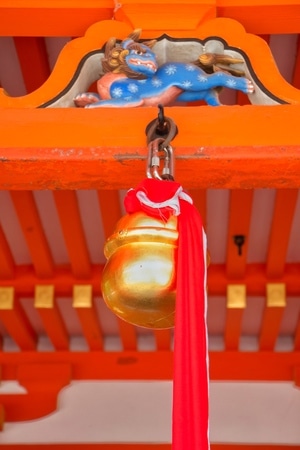 城市色彩-橙色-日本-京都-神社 图片素材