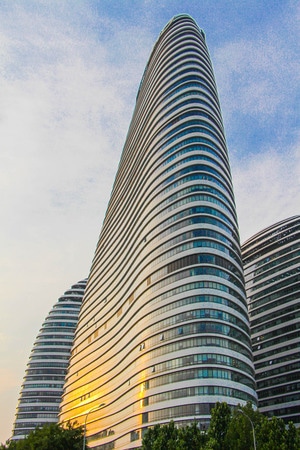 我要上封面-船帆-望京-望京soho-建筑 图片素材