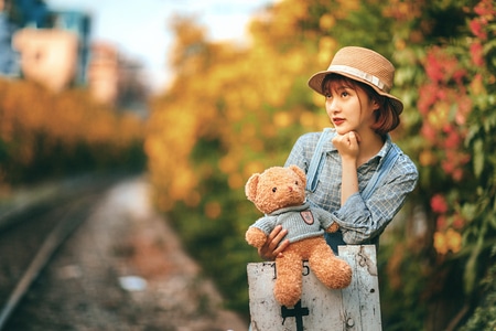 佳能-风光-写真-靓妹-我要上开屏 图片素材