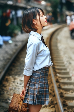 人像-你好2020-靓妹-我要上开屏-写真 图片素材
