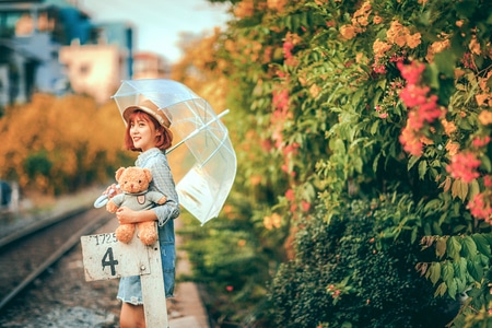 佳能-风光-写真-靓妹-我要上开屏 图片素材