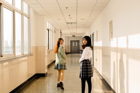 jk-闺蜜照-少女写真-清新人像-校园写真 图片素材