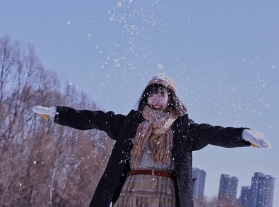 小确幸-摄影-生活-雪-人像 图片素材