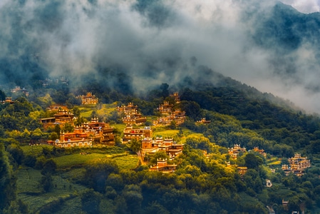 自然-风光-火山-山峰-画 图片素材