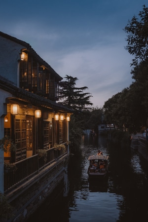 城市色彩-灯光-夜色-色彩-姑苏 图片素材