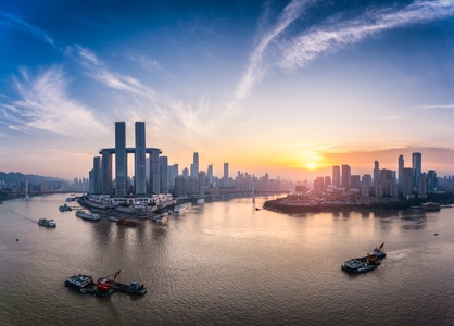 重庆-建筑-城市-色彩-旅行 图片素材
