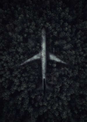深夜摄影教室-后期-合成-创意-飞机 图片素材