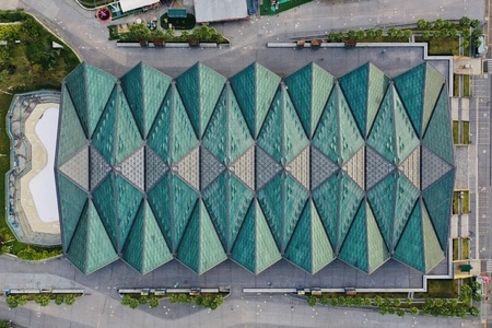 深圳市-建築-生活-建筑-龙岗大运体育中心 图片素材
