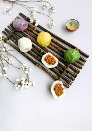 静物-美食-彩色-团子-彩团 图片素材