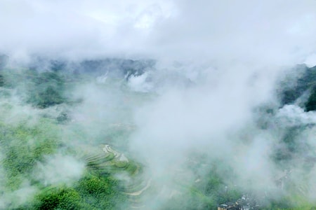 风光-云海-梯田-浙西-南尖岩 图片素材