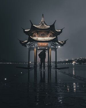 杭州-我不专业但我喜欢摄影-你好2020-建筑-亭子 图片素材