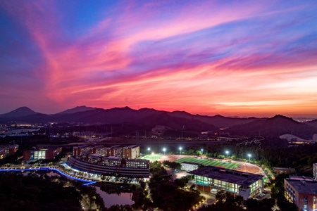 大学-广州-黄昏-像素蜜蜂官方-夜晚 图片素材