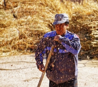 人像-意境-生活-翁牛特旗-内蒙古 图片素材