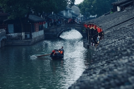 人文风俗-安昌古镇-水乡-旅行-古建筑 图片素材