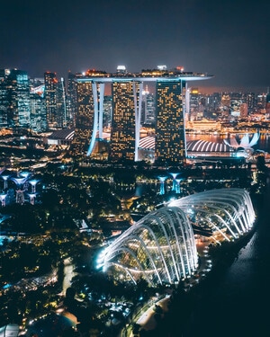 高楼-晚上-夜景-风景-旅游 图片素材