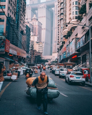模特-来福士-城市探索-扫街-人文 图片素材