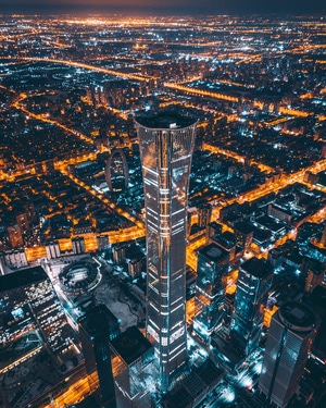 你好2020-夜景-旅行-城市探索-光影 图片素材