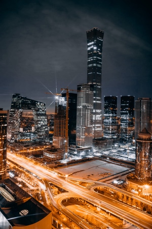 城市探索-旅行-夜景-北京-ins 图片素材