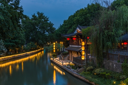 夜景-旅行-风光-城市-江南 图片素材