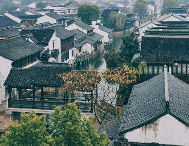 城市-江南-旅行-无锡-古镇 图片素材
