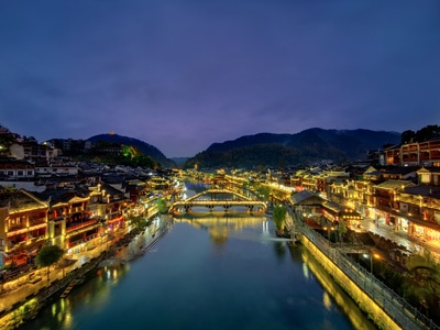 旅行-凤凰古城-湖南-湘西-古城 图片素材