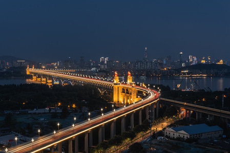 城市-旅行-风光-南京-夜景 图片素材