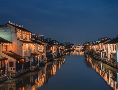 古镇-江南-旅行-无锡-南长街 图片素材