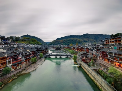 旅行-凤凰古城-湖南-湘西-古城 图片素材
