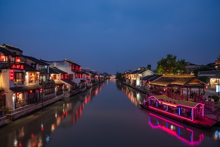 风光-旅行-城市-江南-夜景 图片素材