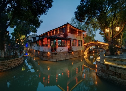 旅行-苏州-江南-古镇-甪直 图片素材