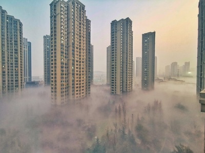 城市-清晨-城市-城市风光-建筑 图片素材