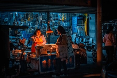 深夜食堂-我的2019-夜景-街头-纪实 图片素材