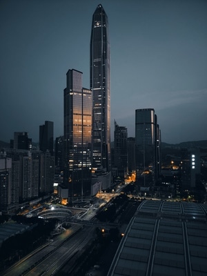 城市-夜景-色彩-风光-小米手机 图片素材