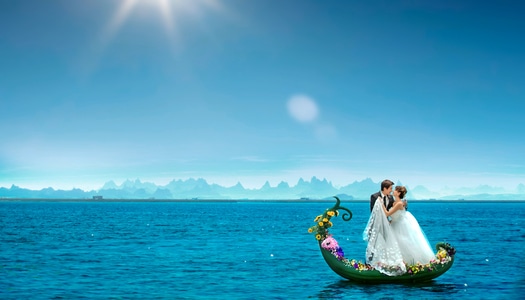 马代新作-人像-旅拍婚纱-新人-婚纱 图片素材