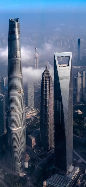 我要上封面-风光-天空-城市天际线-魔都 图片素材