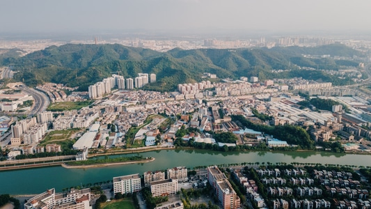 色彩-建筑-城市-交通-江门 图片素材