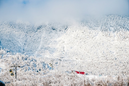 西岭雪山-你好2020-西岭雪山-山-山峰 图片素材