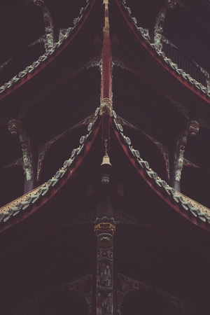 你好2020-吊桥-古建筑-屋脊-屋角 图片素材