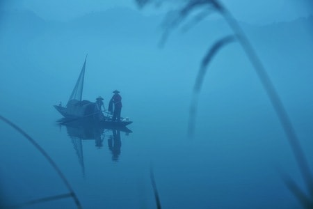 下涯-旅行-渔民-渔船-船 图片素材
