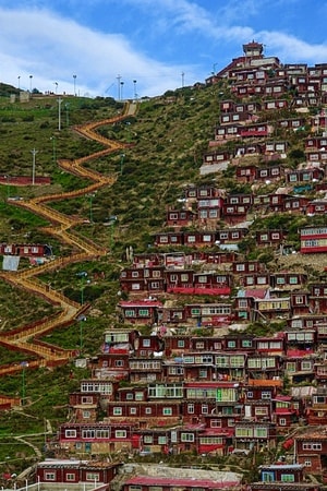 色达-佛学院-风景-风光-色达 图片素材