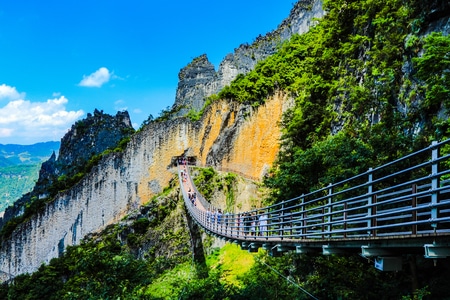 风光-旅行-索桥-重庆-索桥 图片素材
