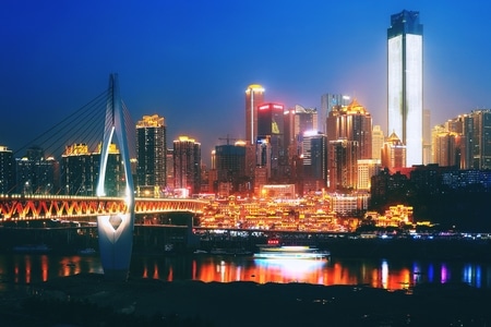 夜景-夜色-山城-桥都-雾都 图片素材